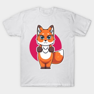 A cute fox cartoon illustration T-Shirt